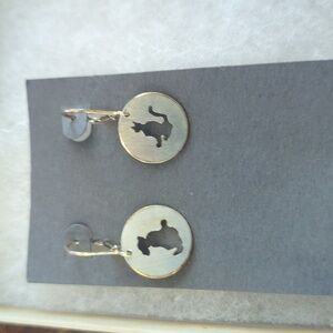 Cat and dog earrings